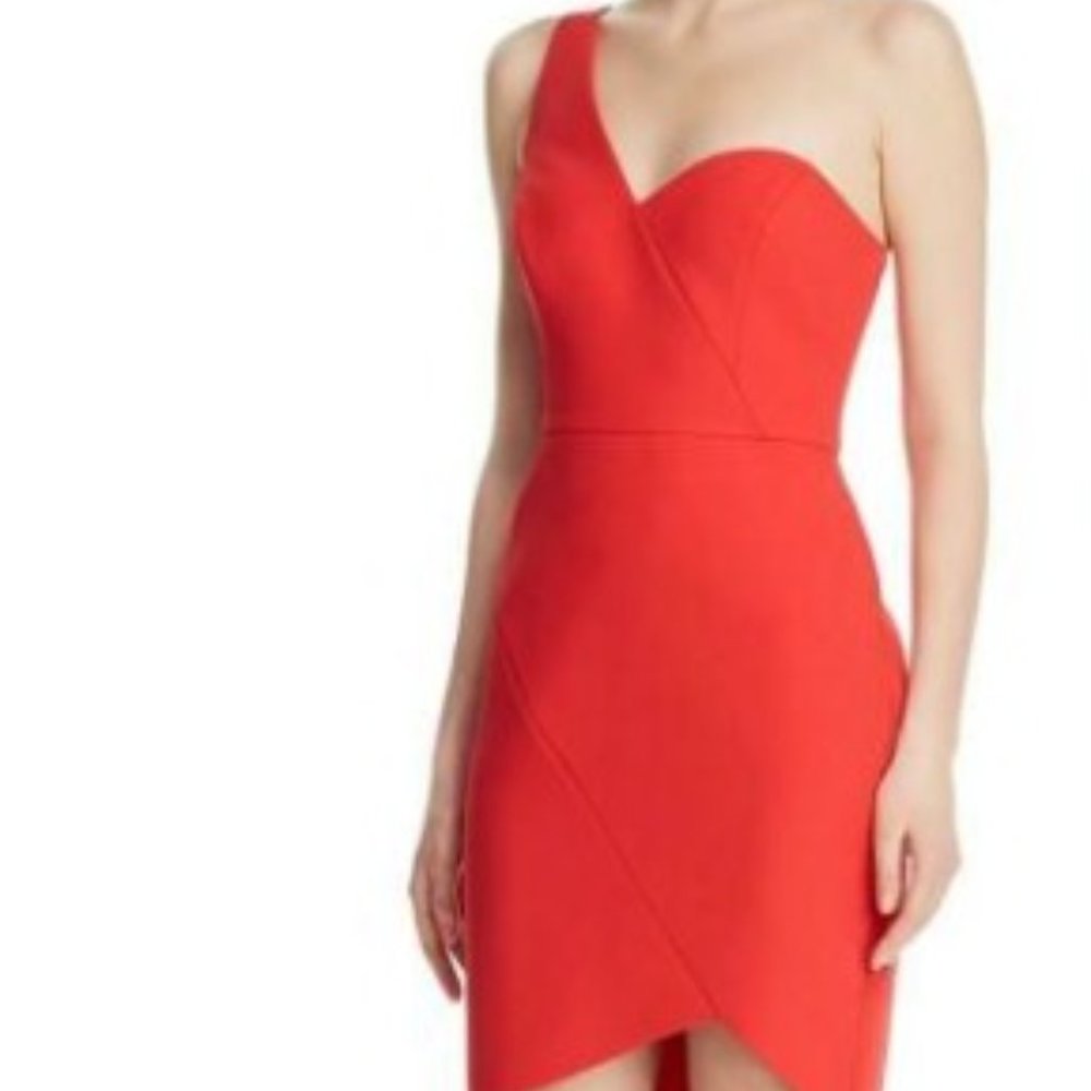 BCBG MAXAZRIA One-Shoulder Cocktail Dress